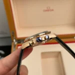 Super Clone Omega 42mm Steel — side profile
