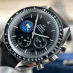 Super Clone Omega Steel — on leather display