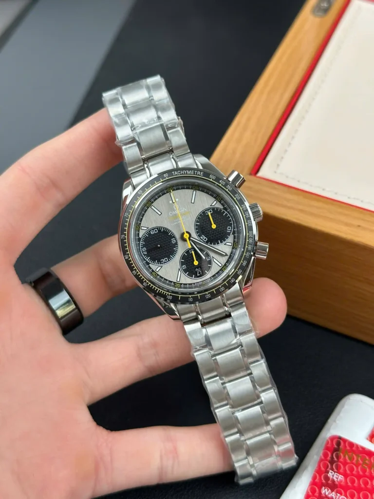 Super Clone Omega 40mm Steel — dial close-up