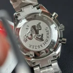 Super Clone Omega 40mm Steel — movement / caseback view