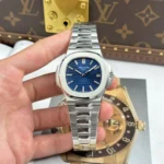 Super Clone Patek Philippe Nautilus 40mm Steel Bracelet Steel — dial close-up