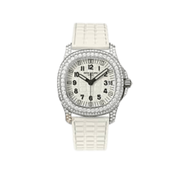 Super Clone Patek Philippe Aquanaut 5067A-011 White full moissanite 35mm – Handcrafted Diamod