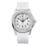 Super Clone Patek Philippe Aquanaut 5067A-025 35.6mm White Dial Diamond Bezel Moissanite Steel – CustomizeVersion