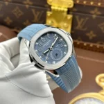 Super Clone Patek Philippe Aquanaut 40mm Rubber Strap Steel — case and bezel