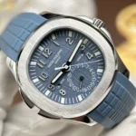 Super Clone Patek Philippe Aquanaut 40mm Rubber Strap Steel — side profile