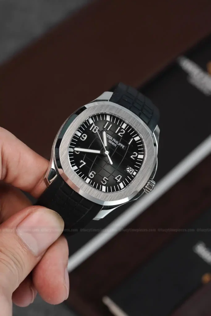 Super Clone Patek Philippe Aquanaut 40mm Rubber Strap Steel — bracelet detail