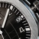 Super Clone Patek Philippe Aquanaut 40mm Rubber Strap Steel — movement / caseback view