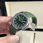 Super Clone Patek Philippe Aquanaut 40mm Rubber Strap Steel — dial close-up