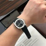 Super Clone Patek Philippe Aquanaut 5261A Moonphase Black 40mm — dial close-up