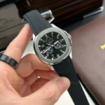 Super Clone Patek Philippe Aquanaut 5261A Moonphase Black 40mm — case and bezel