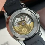 Super Clone Patek Philippe Aquanaut 5261A Moonphase Black 40mm — movement / caseback view