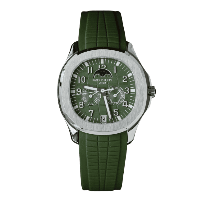 Super Clone Patek Philippe Aquanaut 5261A Moonphase Green 40mm