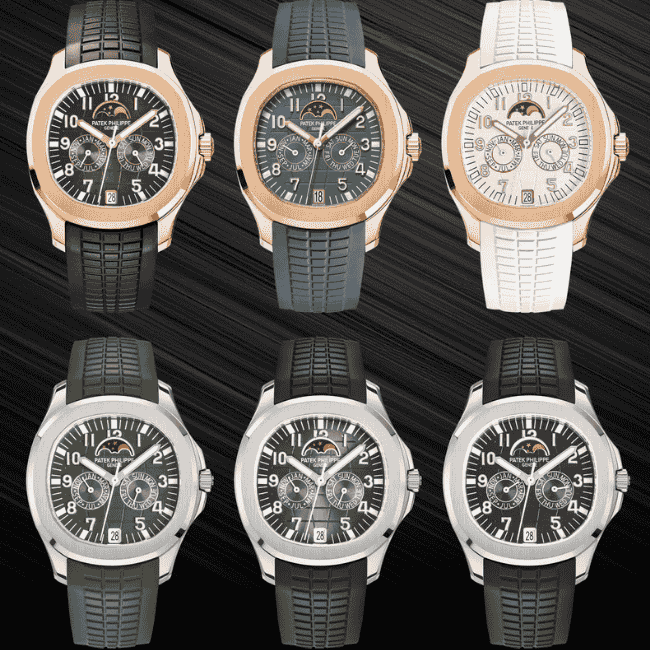 Super Clone Patek Philippe Aquanaut 5261A Moonphase Black 40mm — view 9