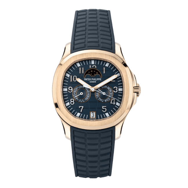 Super Clone Patek Philippe Aquanaut 5261R Moonphase Blue Rose 40mm