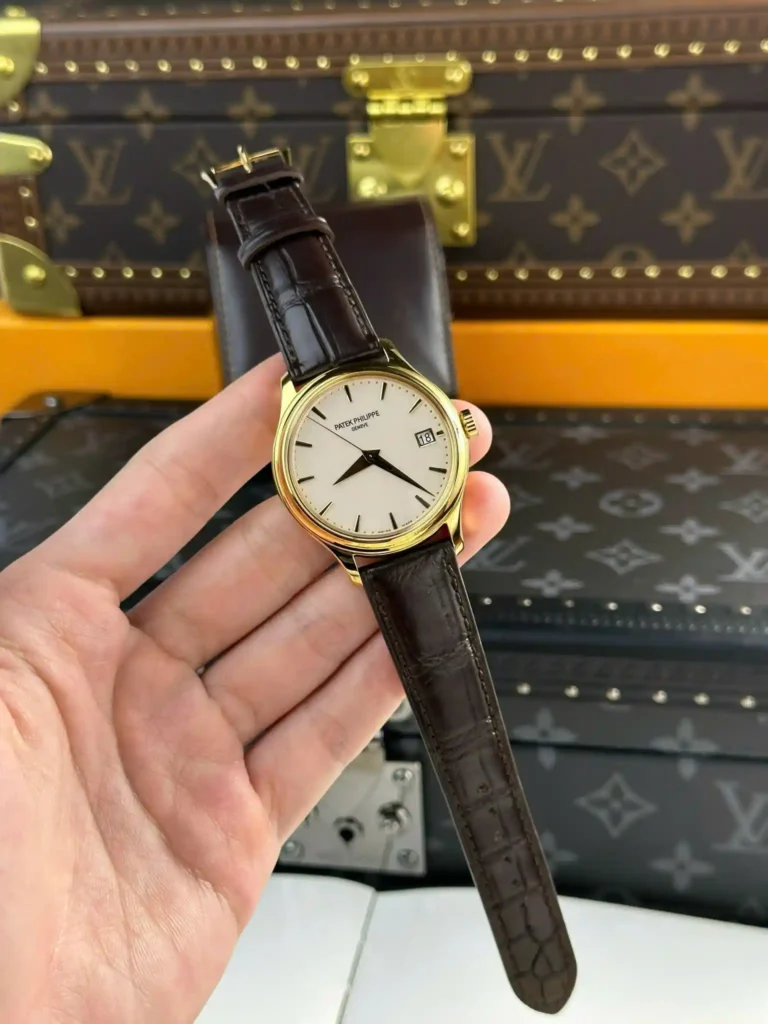 Super Clone Patek Philippe Calatrava 5227J-001 Yellow Gold Date Sweep Seconds 39mm – — case and bezel