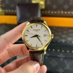 Super Clone Patek Philippe Calatrava 5227J-001 Yellow Gold Date Sweep Seconds 39mm – — bracelet detail