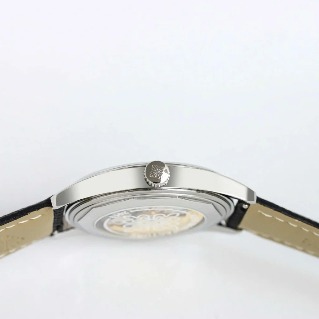 Super Clone Patek Philippe Calatrava 6007A Steel 40mm White Dial — side profile