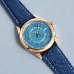 Super Clone Patek Philippe 42mm Steel — on leather display
