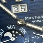 Super Clone Patek Philippe Cubitus 5822P-001 Platinum Instantaneous Grand Date Day Moon Phases — movement / caseback view