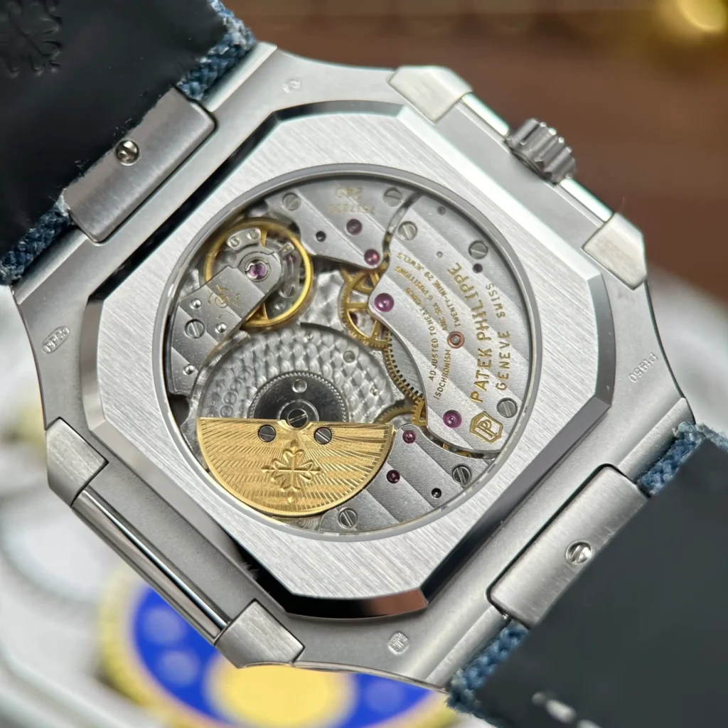Super Clone Patek Philippe Cubitus 5822P-001 Platinum Instantaneous Grand Date Day Moon Phases — view 9