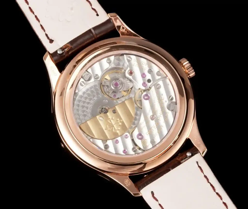 Super Clone Patek Philippe Steel — movement / caseback view