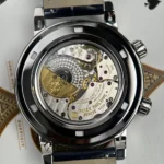 Super Clone Patek Philippe Steel — on leather display