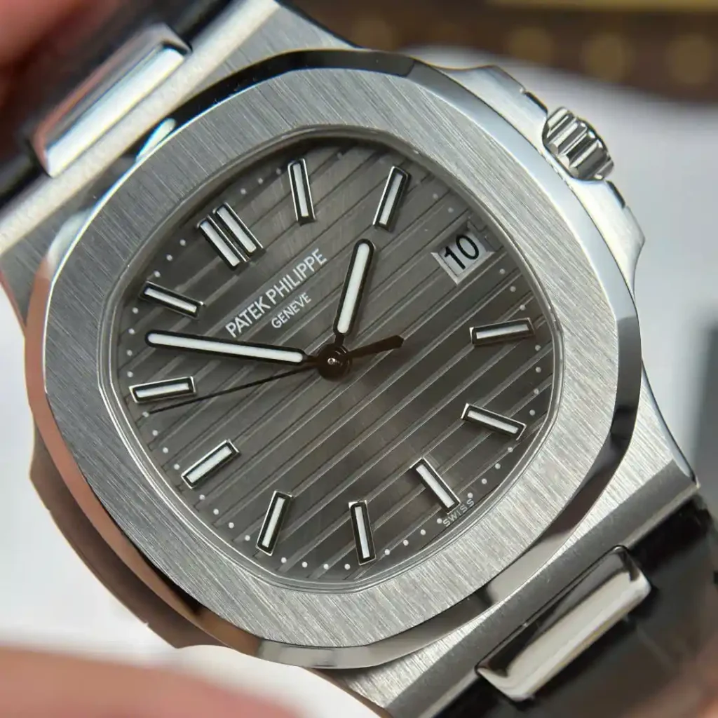 Super Clone Patek Philippe Nautilus 5711 WG Gray – — clasp and links