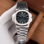 Super Clone Patek Philippe Nautilus 5711/1A-010 40mm Blue Dial V3 Update — dial close-up