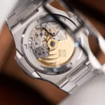 Super Clone Patek Philippe Nautilus 5711/1A-010 40mm Blue Dial V3 Update — movement / caseback view