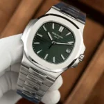 Super Clone Patek Philippe Nautilus 5711/1A-014 40mm Green Dial V3 Update — dial close-up