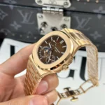 Super Clone Patek Philippe Nautilus 5712/1R – 001 Chocolate Dial V3 — side profile
