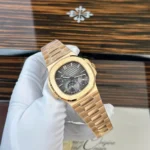 Super Clone Patek Philippe Nautilus 5712/1R – 001 Grey Dial V3 — dial close-up
