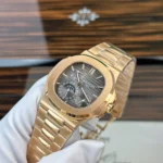 Super Clone Patek Philippe Nautilus 5712/1R – 001 Grey Dial V3 — case and bezel