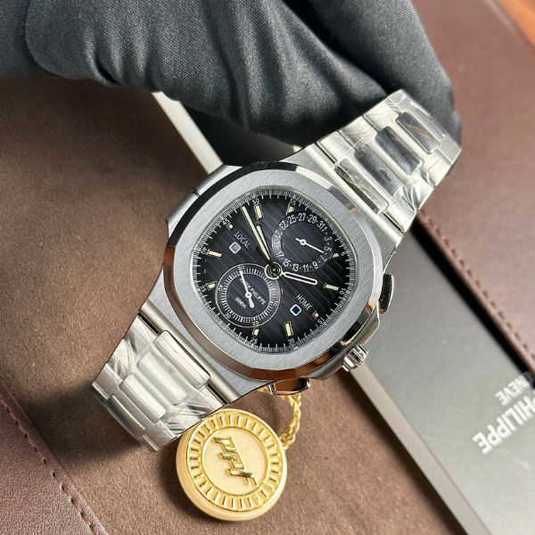 Super Clone Patek Philippe Nautilus 40mm Steel Bracelet Steel — dial close-up