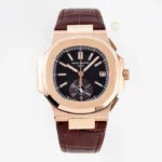 Super Clone Patek Philippe Nautilus Chronograph 5980/1AR-001 40.5mm Black Dial