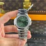 Super Clone Patek Philippe Patek Nautilus 5713G Green Dial 40mm Moissanite – Handcrafted Diamod