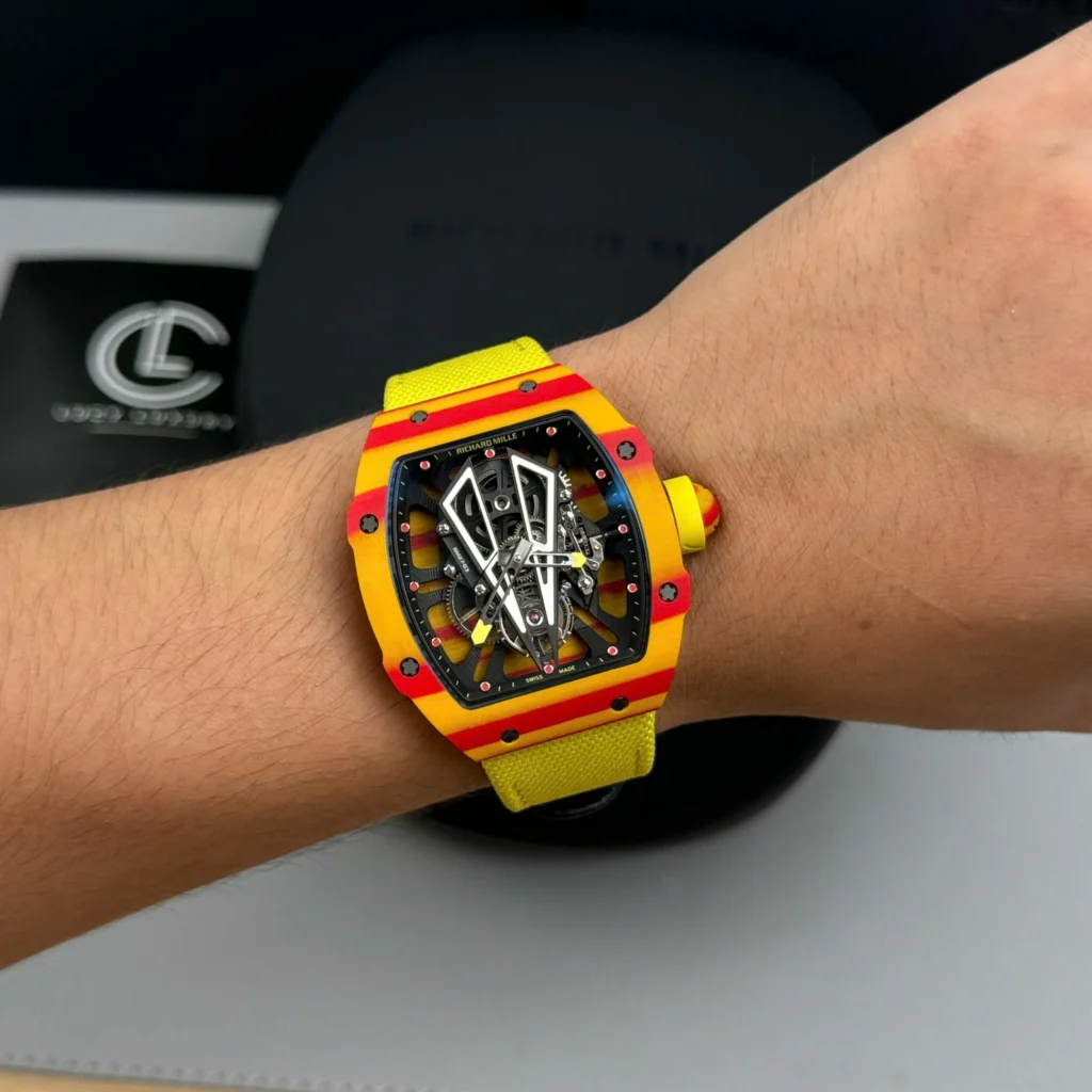 Super Clone Richard Mille RM 27-03 Richard Mille Rafael Nadal Shock Resistance 42mm Carbon — bracelet detail