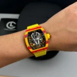 Super Clone Richard Mille RM 27-03 Richard Mille Rafael Nadal Shock Resistance 42mm Carbon — bracelet detail