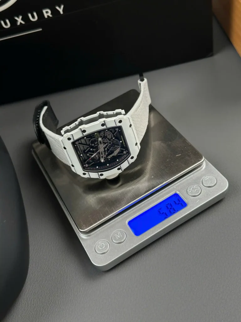 Super Clone Richard Mille RM 35-01 RICHARD MILLE Rafa White Cacbon NTPT 42mm — dial close-up