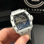 Super Clone Richard Mille RM 35-01 RICHARD MILLE Rafa White Cacbon NTPT 42mm — bracelet detail