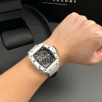 Super Clone Richard Mille RM 35-01 RICHARD MILLE Rafa White Cacbon NTPT 42mm — view 9