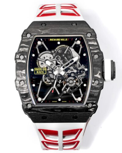 Super Clone Richard Mille RM 35-01 Rafael Nadal Carbon Fiber Velcro Strap