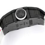 Super Clone Richard Mille RM 35-01 Rafael Nadal Carbon Fiber Velcro Strap — on leather display