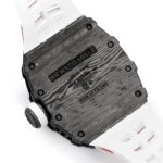 Super Clone Richard Mille RM 35-01 Rafael Nadal Carbon Fiber Velcro Strap — movement / caseback view