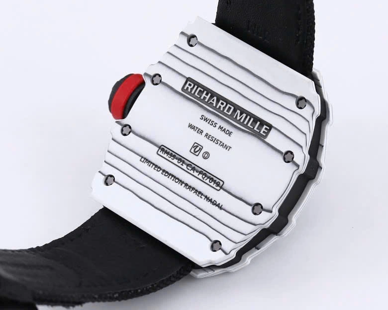 Super Clone Richard Mille RM 35-01 Richard Mille Rafa Cacbon NTPT Black Strap 42mm — clasp and links