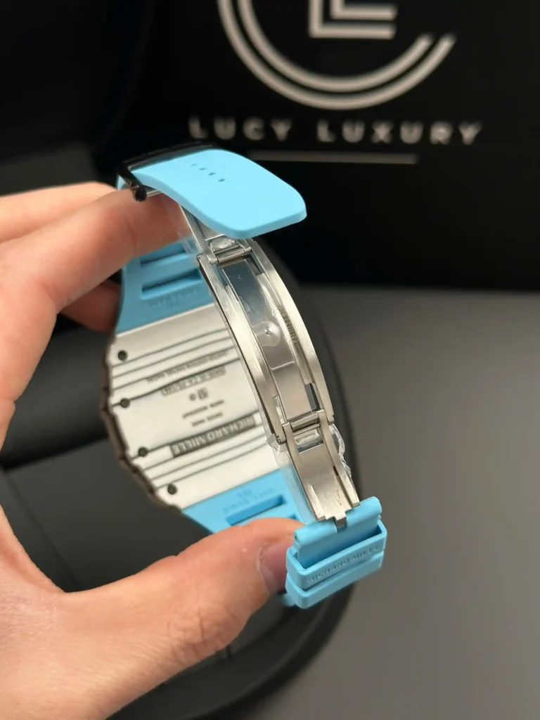 Super Clone Richard Mille RM 35-01 Richard Mille Rafa Cacbon NTPT Blue Strap 42mm — view 10