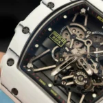 Super Clone Richard Mille RM 35-01 Richard Mille Rafa Cacbon NTPT Blue Strap 42mm — clasp and links