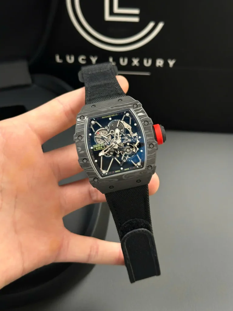 Super Clone Richard Mille RM 35-01 Richard Mille Rafa Cacbon NTPT Full Black 42mm — case and bezel