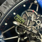 Super Clone Richard Mille RM 35-01 Richard Mille Rafa Cacbon NTPT Full Black 42mm — clasp and links
