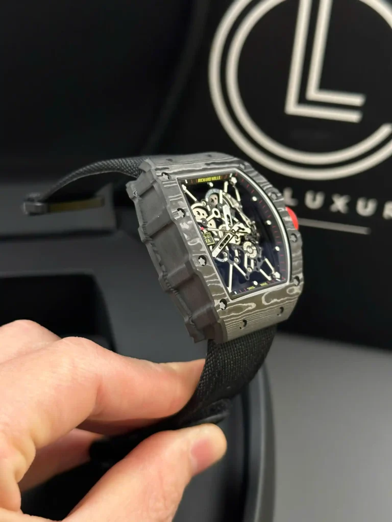 Super Clone Richard Mille RM 35-01 Richard Mille Rafa Cacbon NTPT Full Black 42mm — view 9